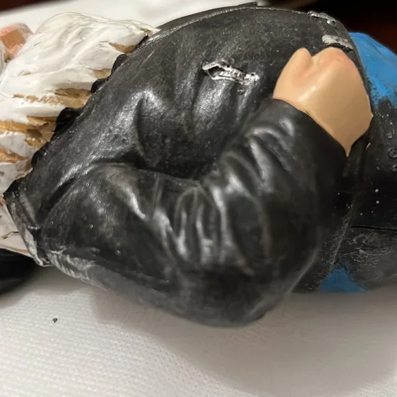 Vintage HARLEY DAVIDSON Biker Gnome  Motorcycle Leather Man Cave Decor - Picture 12 of 16